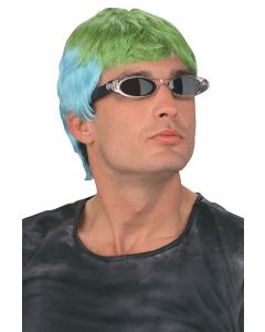 Caesar Lime & Blue Wig