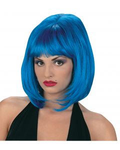 Blue Bouffant Wig