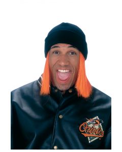 Orange Ski Beanie Hat